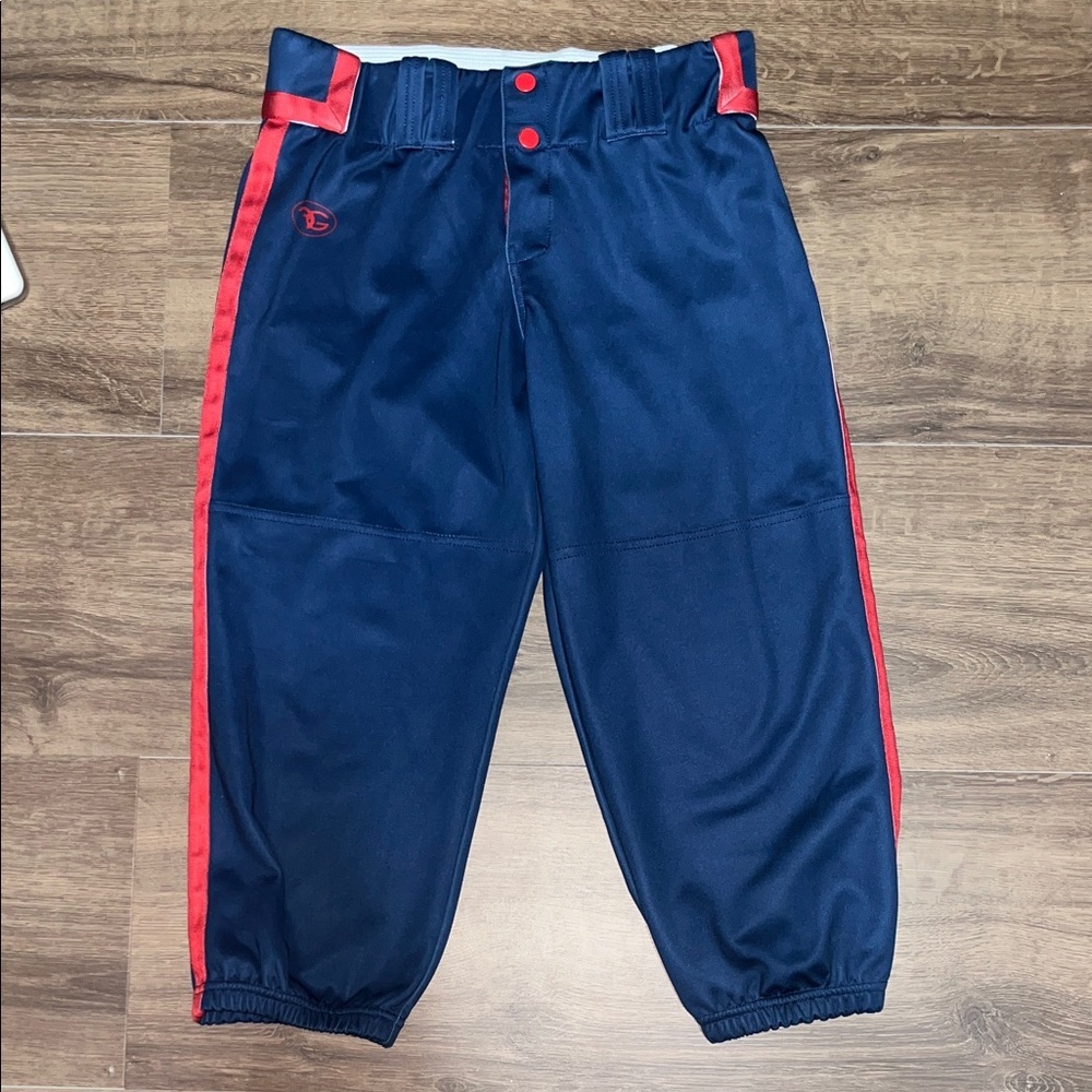 Women’s  Navy Blue and Red Softball Pants